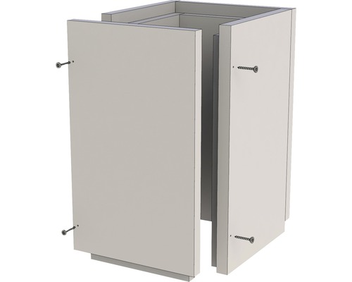 Furado F Schachtelement 500mm lose/verschraubt I23x23cm A33x33cm Unmontierter Küchenunterschrank mit Schrauben