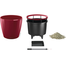 Blumentopf Lechuza Classico LS Ø 28 x H 26 cm rot inkl. Erdbewässerungsystem Pflanzeinsatz Substrat Wasserstandsanzeiger