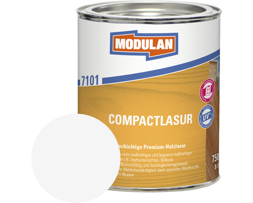 MODULAN 7101 Compactlasur farblos 750 ml Modulan Compactlasur Holzlasur im Metalleimer
