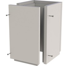 Montierter Unterschrank mit Schrauben