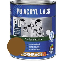 HORNBACH Buntlack PU Acryllack seidenmatt RAL 8003 lehmbraun 750 ml-thumb-0