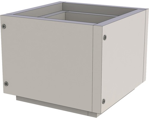 Quadratischer Pflanzkasten für den Garten