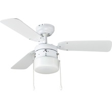 Deckenventilator mit drei Flügeln und integrierter Lampe