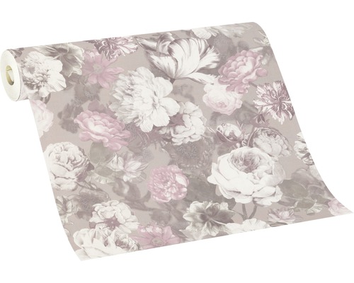 Tapetenrolle mit floralem Muster