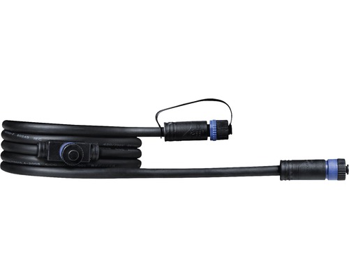 Paulmann Plug & Shine Kabel IP68 1in-2out 2,0 m schwarz 24V
