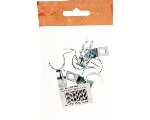 OBO 60416G Befestigungsschelle 1-lappig 16 mm 10 Stück 1003178 Packung mit Befestigungsschellen