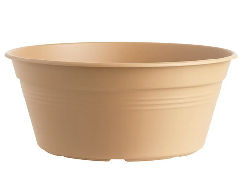 Pflanzschale elho Green Basics Kunststoff Ø 38 H 16 cm terracotta Runde Pflanzschale aus Kunststoff