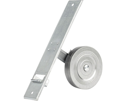 Einlasswickler Maxi Schellenberg Lochabstand 215 mm verzinkt Schiebetorlaufrolle mit Halterung aus Metall