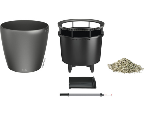 Lechuza Classico 43 Pflanzgefäß Set mit Bewässerungssystem und Zubehör