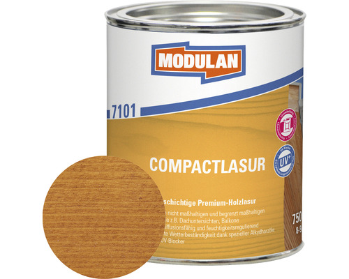 MODULAN 7101 Compactlasur kiefer 750 ml Modulan Compactlasur Holzlasur im Metalleimer
