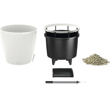 Blumentopf Lechuza Classico LS Ø 50 x H 47 cm weiß inkl. Erdbewässerungsystem Pflanzeinsatz Substrat Wasserstandsanzeiger