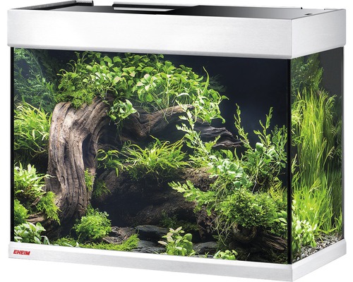 Aquarium EHEIM proxima 175 classic mit LED-Beleuchtung ohne Unterschrank silber Eheim Aquarium mit Dekoration