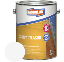 Modulan Compactlasur Holzlackdose mit weißem Farbfeld