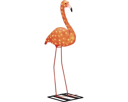 LED Leuchtfigur Konstsmide Flamingo außen und innen 54x110x20 cm bernstein