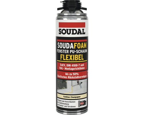 Soudal 1K Fensterschaum B2 sehr elastisch champagner 500 ml