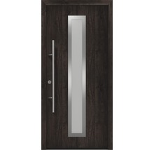 Haustür mit Glaseinsatz und Griff