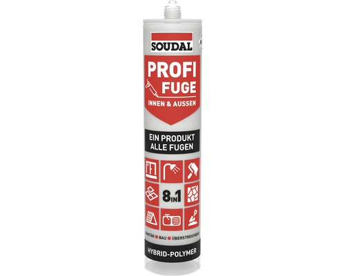 Soudal Profi Fuge 8in1 Fugen- und Dichtstoff hellgrau 280 ml