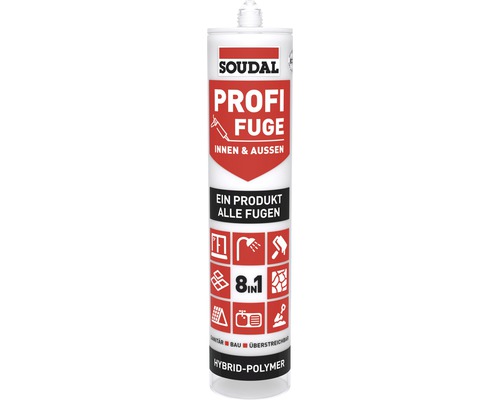 Soudal Profi Fuge 8in1 Fugen- und Dichtstoff weiss 280 ml