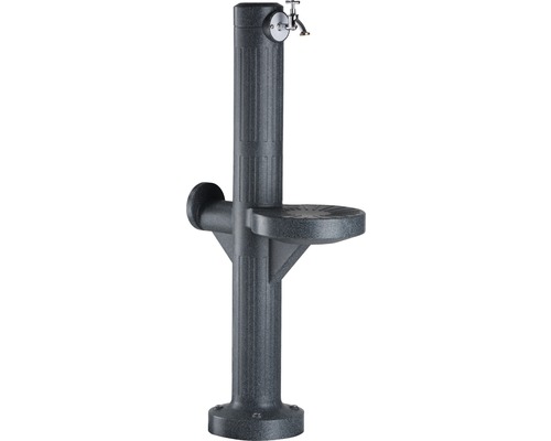 Wasserzapfsäule ARVES Premium mit Gießkannenablage und Schlauchhalter und Wasserhahn anthrazit Wasserzapfsäule ARVES Premium mit Gießkannenablage und Schlauchhalter und Wasserhahn anthrazit
