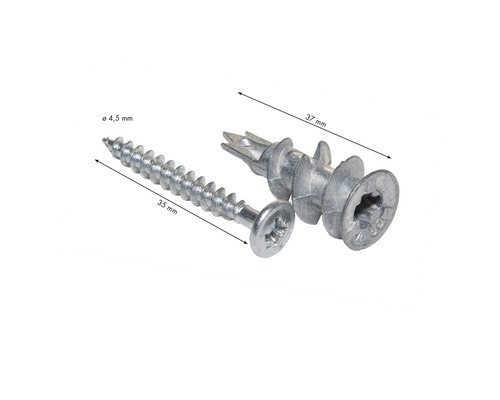 Knauf Gipsplatten-Metalldübel Gipsplattendübel Pack = 10 St Knauf Gipsplatten-Metalldübel Gipsplattendübel Pack = 10 St