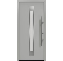 Haustür EcoStar ISOPRO Secur IPS 770S 1100 x 2100 mm Rechts RAL 9006 weißaluminium matt inkl. Beschlag-Set,Edelstahl Stangengriff,Sicherheitsprofilzylinder mit 5 Schlüsseln