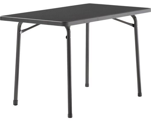 Gartentisch Sieger 220/G 115 x 70 cm grau Gestell aus Stahl in eisengrau, Gartentischplatte aus Mecalit®-Pro in anthrazit Gartentisch Sieger 220/G 115 x 70 cm grau Gestell aus Stahl in eisengrau, Gartentischplatte aus Mecalit®-Pro in anthrazit