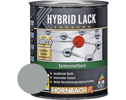 HORNBACH Buntlack Hybridlack Möbellack seidenmatt RAL 7001 silbergrau 375 ml