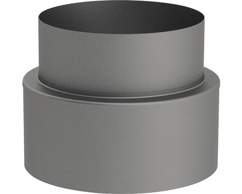 Jeremias Iso-Line Übergang Ofen auf Wandfutter Ø150 mm mit 15 mm Isolierung grau Rohrreduzierung aus Metall