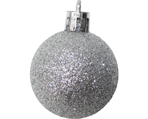 Glitzernder Christbaumschmuck in Kugelform