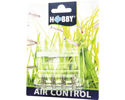 Hobby Air Control Verteiler mit vier Hähnen für Aquarien