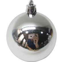 Silberne Christbaumkugel