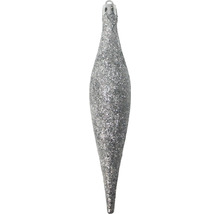 Eiszapfenförmiger Christbaumanhänger mit Glitzer