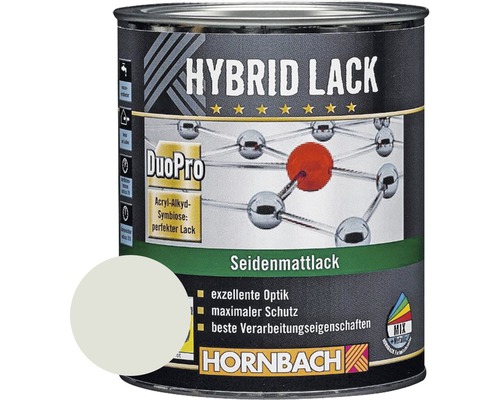 HORNBACH Buntlack Hybridlack Möbellack seidenmatt RAL 7035 lichtgrau 375 ml