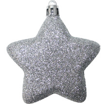 Glitzernder Stern als Christbaumschmuck