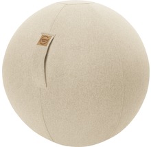 Sitzball Gymnastikball Sitting Ball zum aufpumpen Felt beige Ø 65 cm-thumb-0