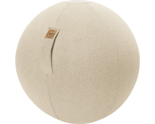 Sitzball Gymnastikball Sitting Ball zum aufpumpen Felt beige Ø 65 cm
