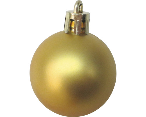 Goldene Weihnachtskugel zum Aufhängen