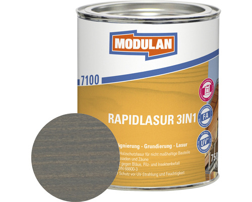 MODULAN 7100 Rapidlasur 3in1 hellgrau 750 ml