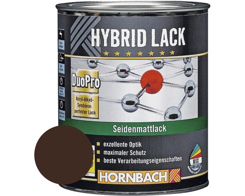 HORNBACH Buntlack Hybridlack Möbellack seidenmatt RAL 8017 schokobraun 375 ml-0