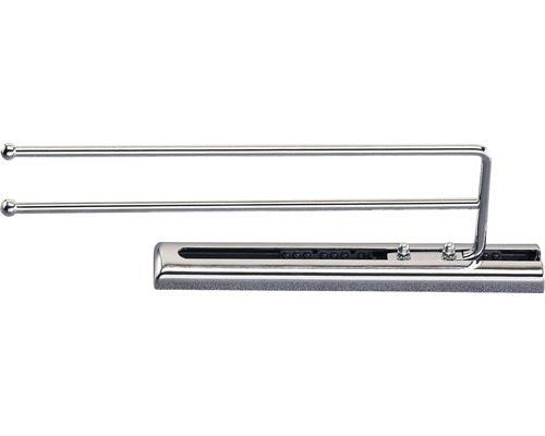 Handtuchhalter FACKELMANN zweiarmig herausziehbar chrom 86900 Ausziehbarer Kleiderbügel aus Metall