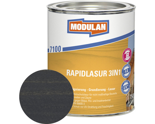 MODULAN 7100 Rapidlasur 3in1 dunkelgrau 750 ml