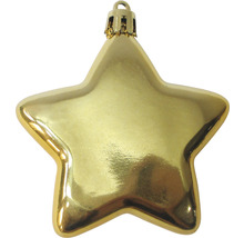 Sternförmiger Christbaumschmuck aus Kunststoff