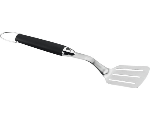 Grillwender aus Edelstahl mit Schlitz und Griff
