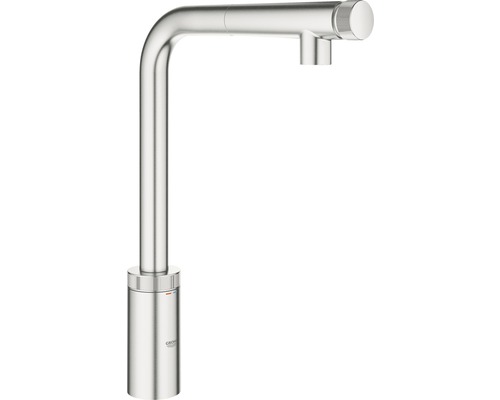 GROHE Küchenarmatur mit Handbrause MINTA SMARTCONTROL supersteel matt 31613DC0-0