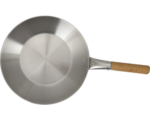 Metallpfanne mit Holzgriff