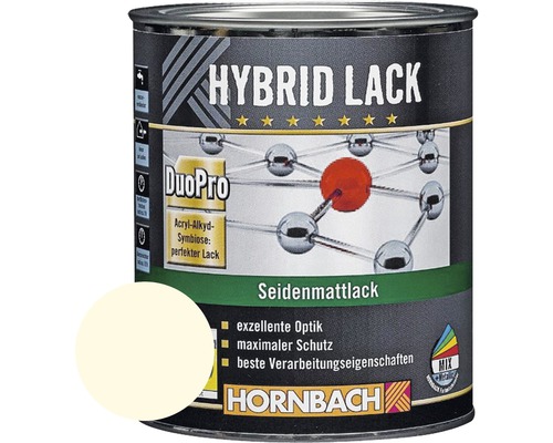 HORNBACH Buntlack Hybridlack Möbellack seidenmatt RAL 9001 cremeweiß 375 ml