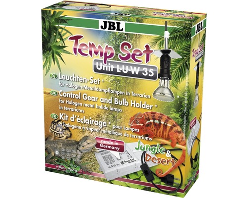JBL Temp Set Unit L-U-W 35 Leuchten-Set für Halogen-Metalldampflampen in Terrarien Verpackung