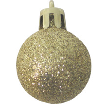 Christbaumkugel mit Glitzer