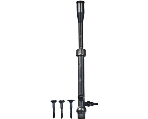 Bodenverdichter mit verschiedenen Aufsätzen für den Garten