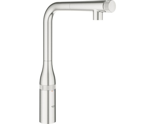 GROHE Küchenarmatur mit Handbrause ESSENCE SMARTCONTROL supersteel matt 31615DC0 Grohe Waschtischarmatur aus Metall